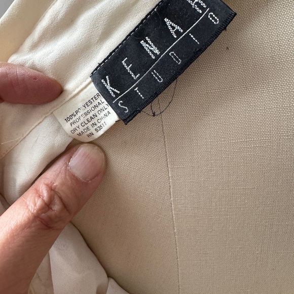 Kenar Cream Ruffle Front Blouse - Picture 4 of 4